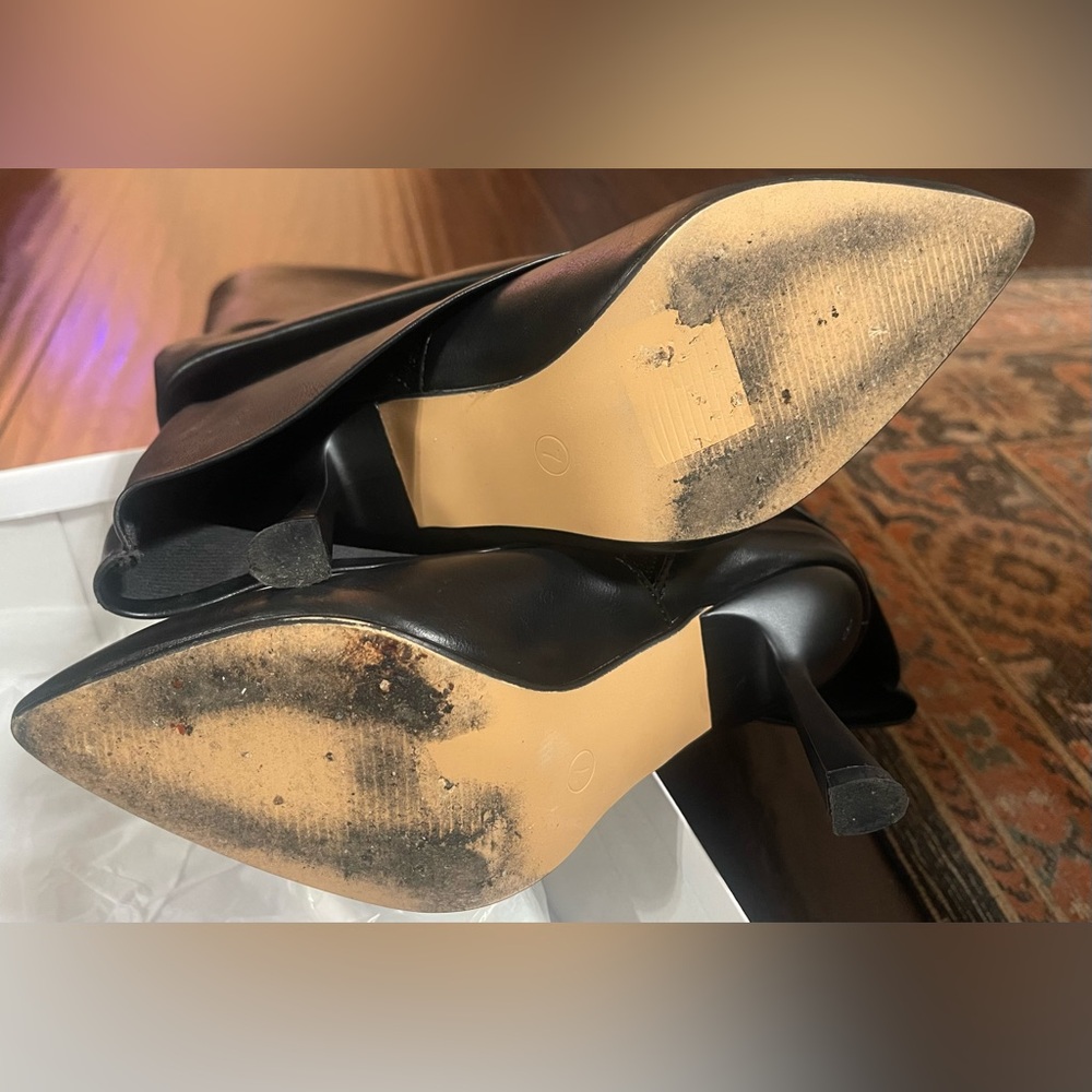 Miss Lola Kimana Ruched Shaft Heel Boots - Picture 8 of 8